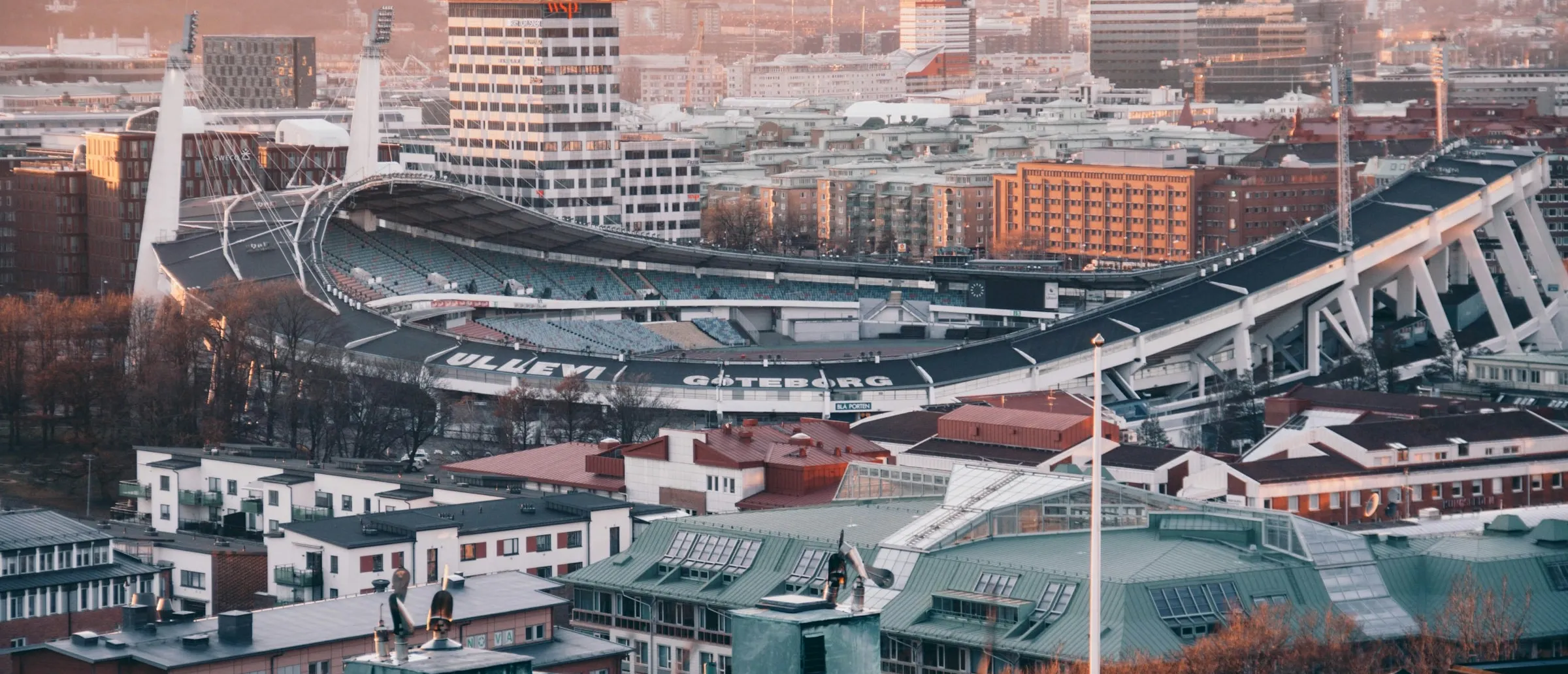 Flygfoto över Göteborg