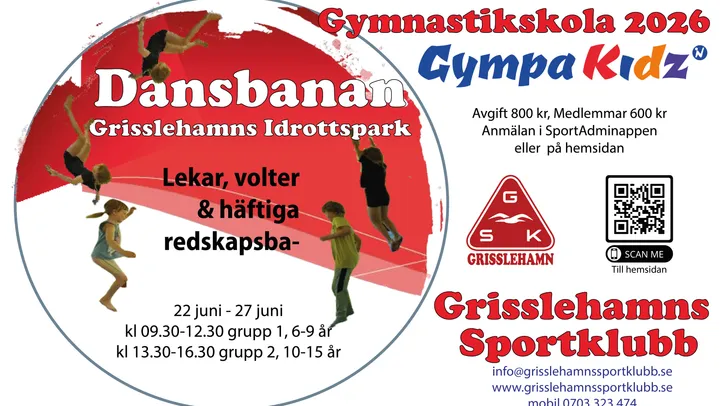 Gymnastikskola 10-15 år – Grisslehamn