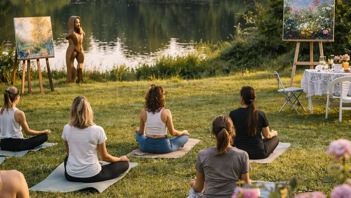 Sommar-Yinyoga med konst i slottsparken – Rånäs