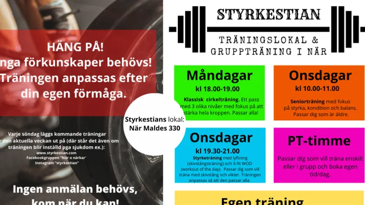 Cirkelträning i När – Stånga