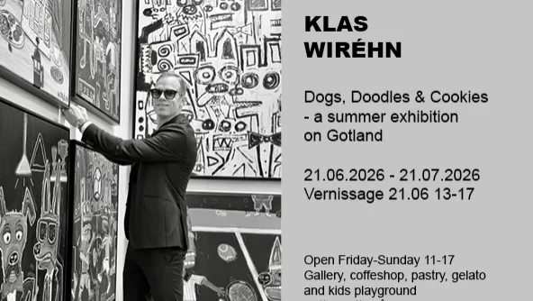 Vernissage: Klas Wiréhn Dogs, Doodles & Cookies- a summer exhibition – Romakloster