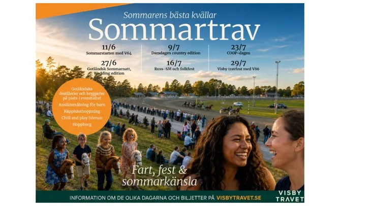 Gotländsk Sommarnatt på Visbytravet – Visby