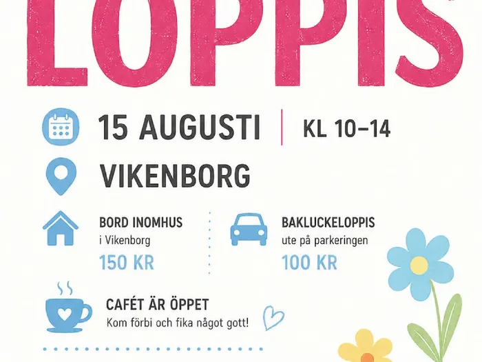 Loppis på Vikenborg!